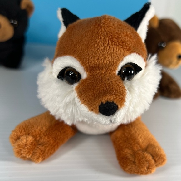 Unipak Tree House 5 Animal Hide-Away Play Set Plush Chipmunk Raccoon Fox 2 Bears - Picture 10 of 17